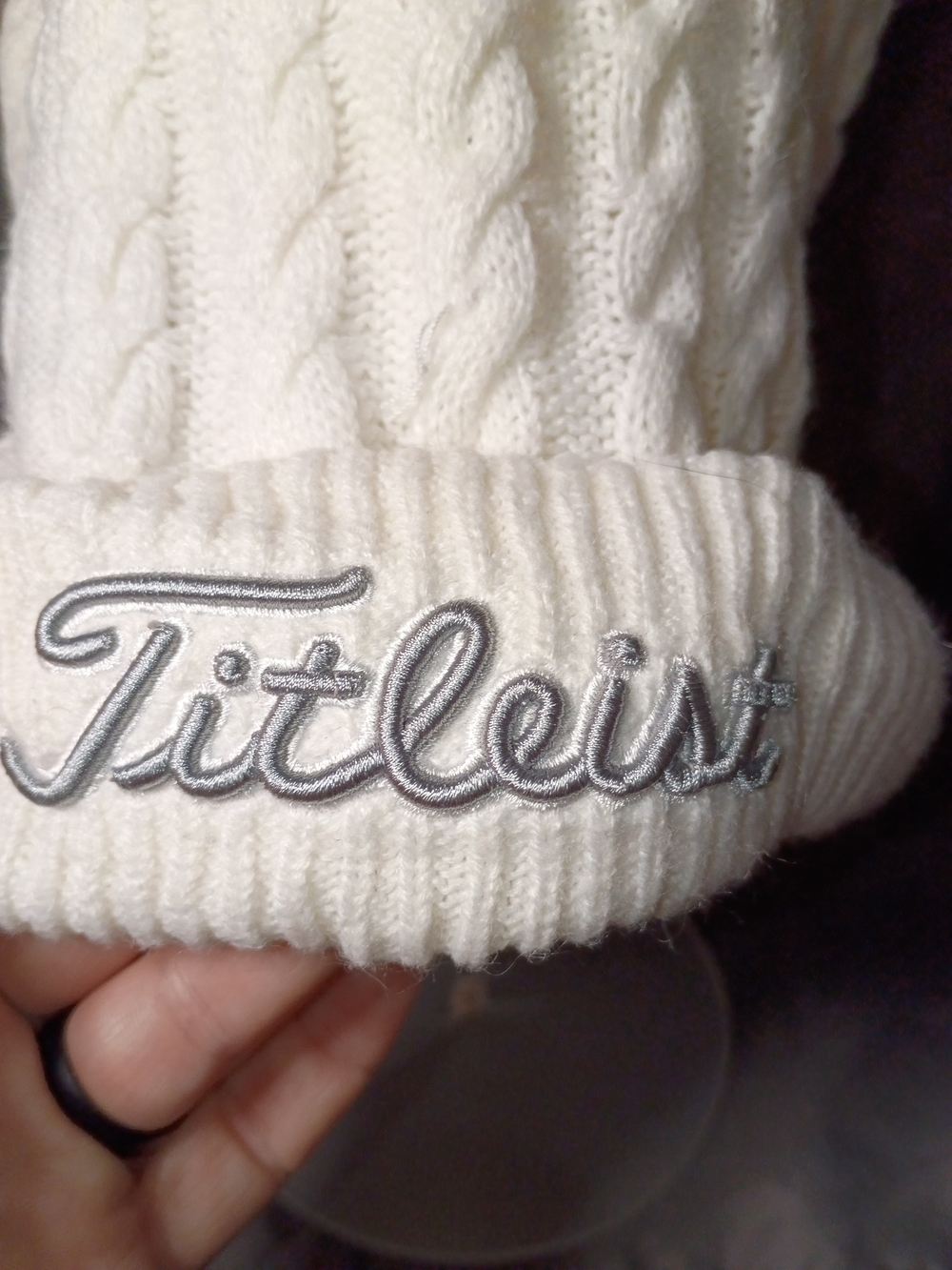 Titleist Women's Cable Knit Sweater - Cream
